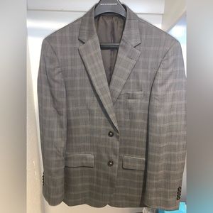 Kenneth Cole Grey Plaid Suit